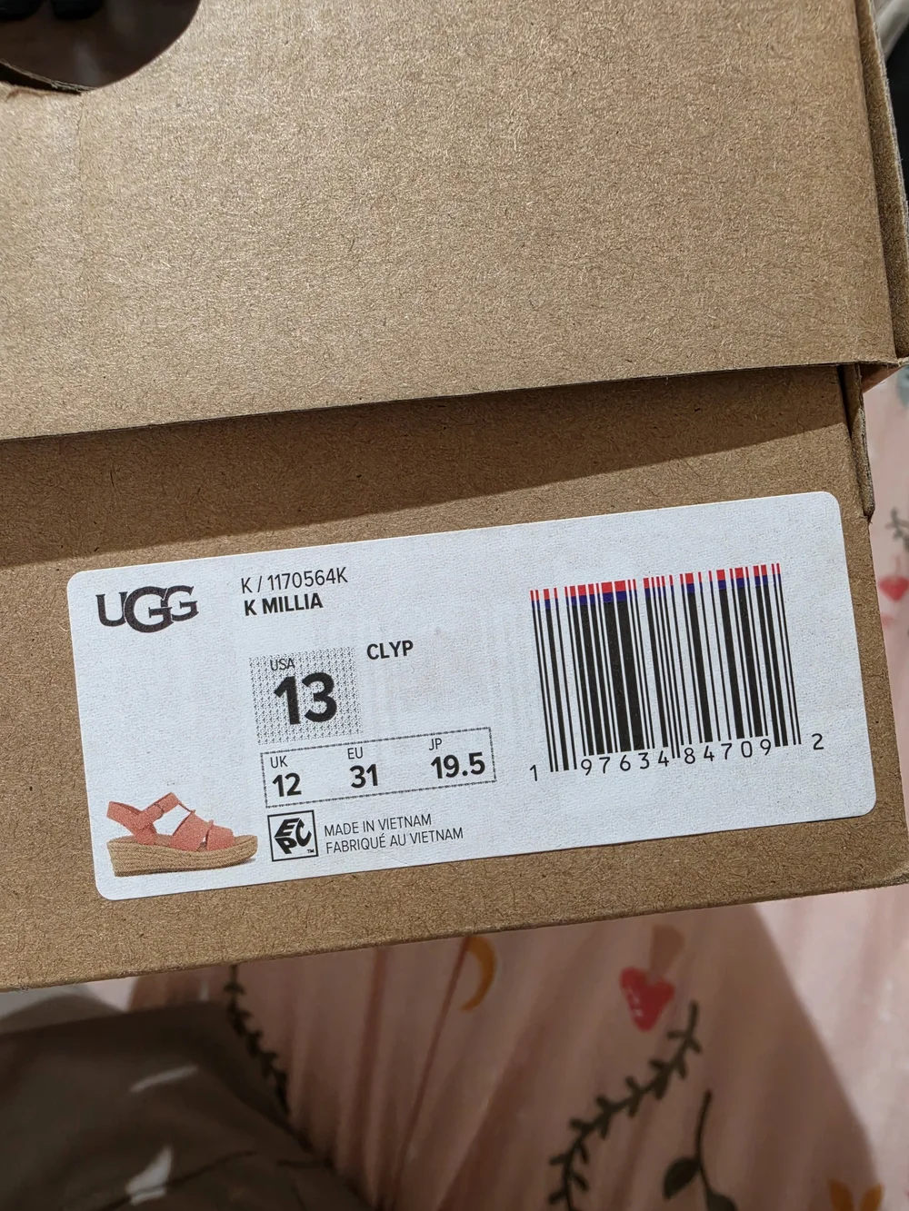 UGG Kids Millia Coral Sandals